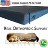 Premium Dog Beds - GEL Orthopedic Memory Foam - 100% Made in USA - Luxury Washable Pet Bed
