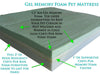 Premium Dog Beds - GEL Orthopedic Memory Foam - 100% Made in USA - Luxury Washable Pet Bed